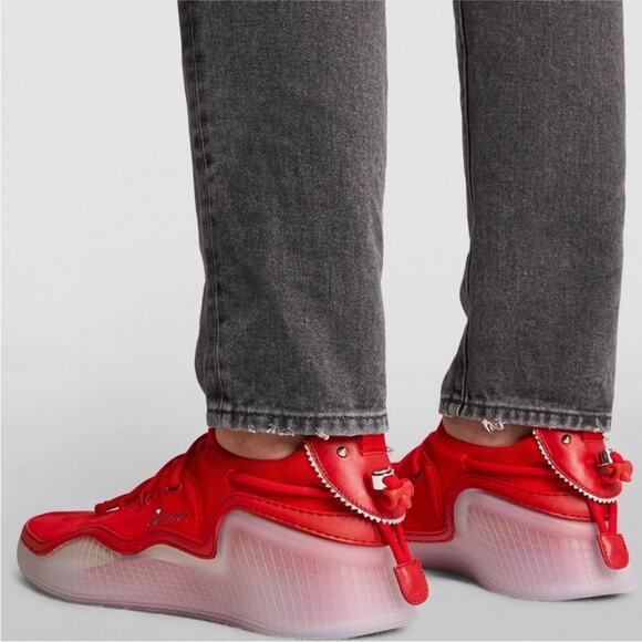 Christian Louboutin Arpoador Suede Mesh Mens Flat Sneakers Shoes Size 43 - Picture 13 of 13